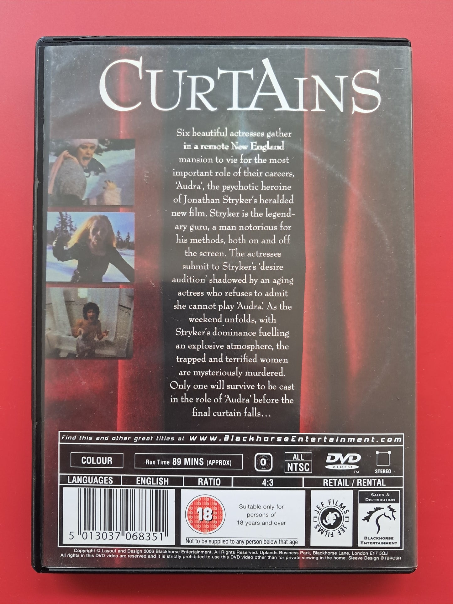 Curtains DVD (Richard Ciupka, 1983)