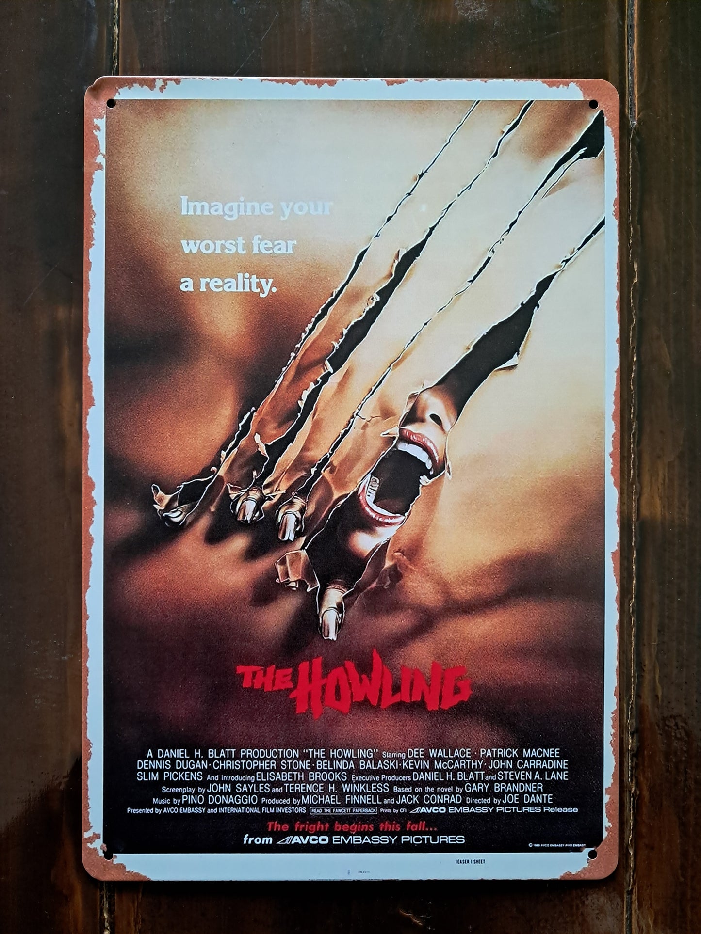 Διακοσμητικός πίνακας τοίχου "The Howling (1981)"