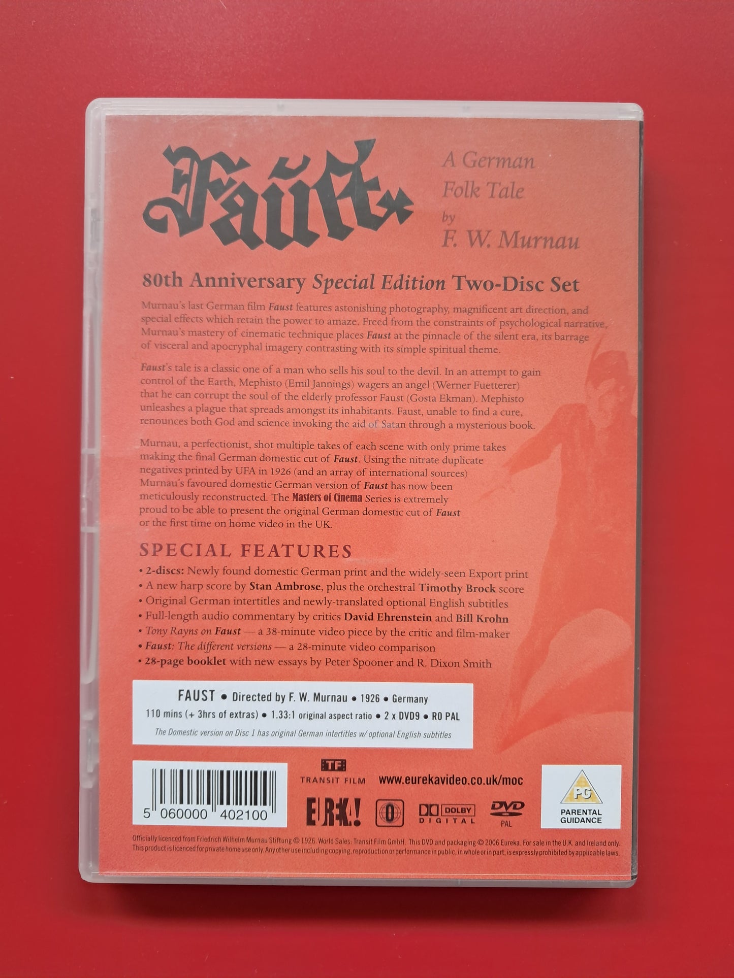 Faust DVD (F. W. Murnau, 1926) (Two Discs)
