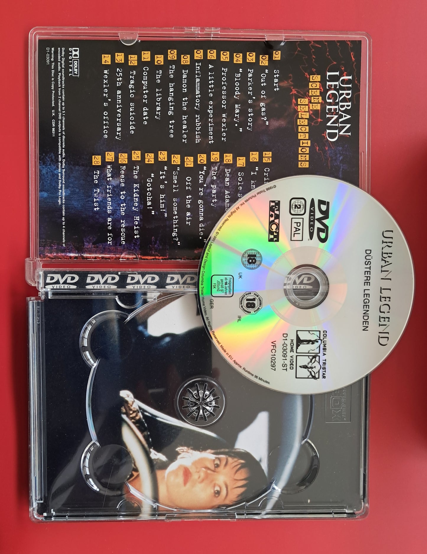 Urban Legend DVD (Jamie Blanks, 1998)
