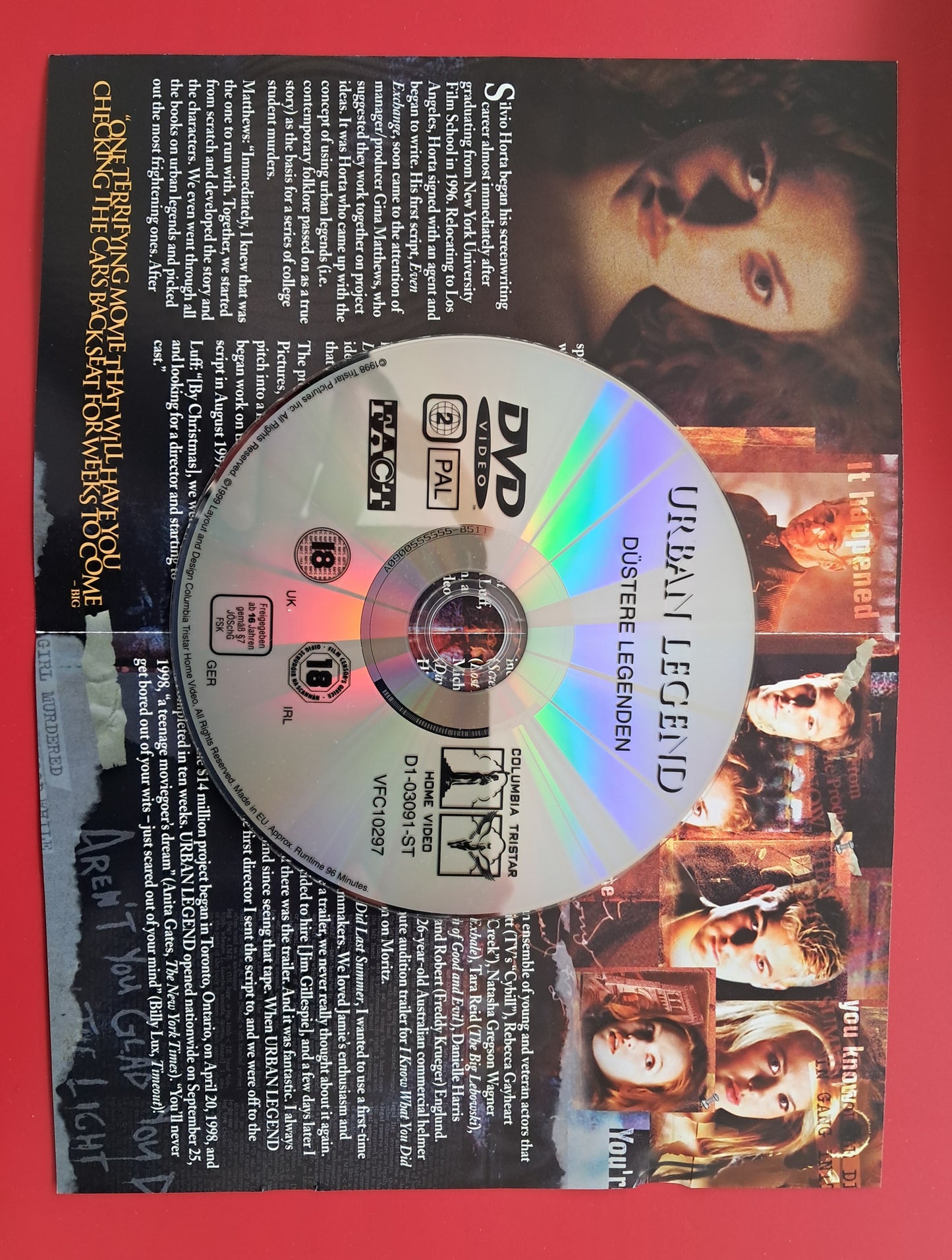 Urban Legend DVD (Jamie Blanks, 1998)