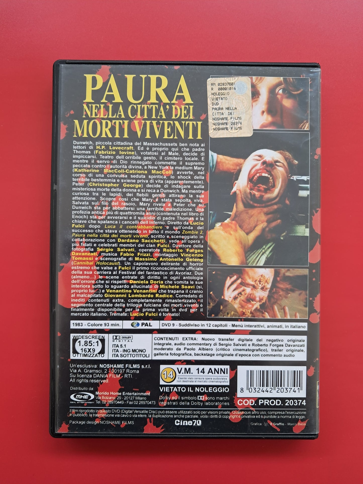 Paura nella città dei morti viventi aka City of the Living Dead DVD (lUCIO fULCI, 1980)