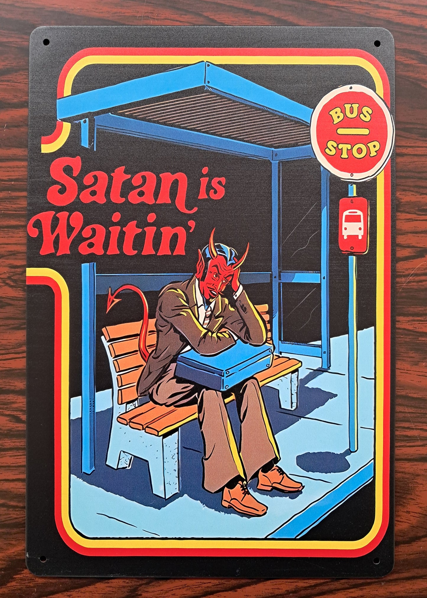 Διακοσμητικός πίνακας τοίχου "Satan is Waitin' (Steven Rhodes)