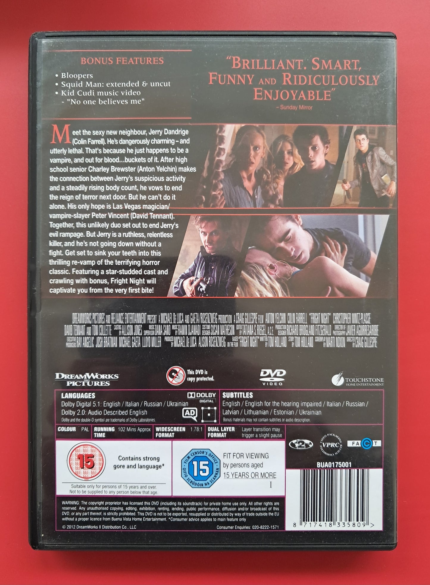 Fright Night DVD (Craig Gillespie, 2011)