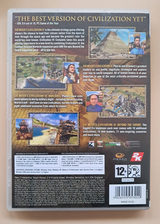 Sid Meier's Civilization IV Complete (PC Games)