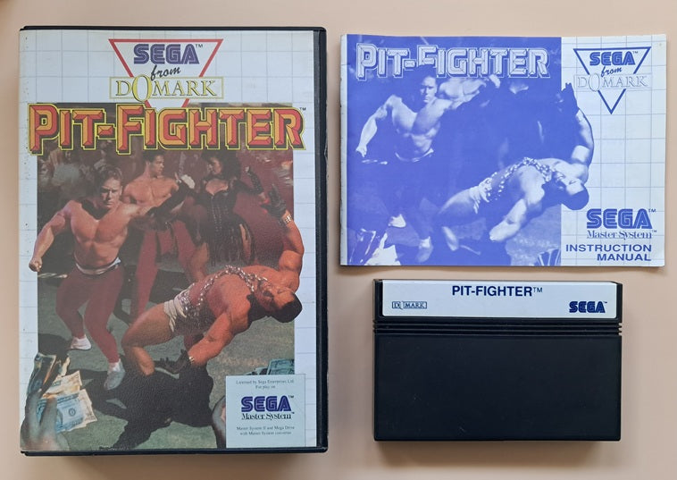 Pit Fighter (Sega Master System, PAL, Manual, Original, 1991)