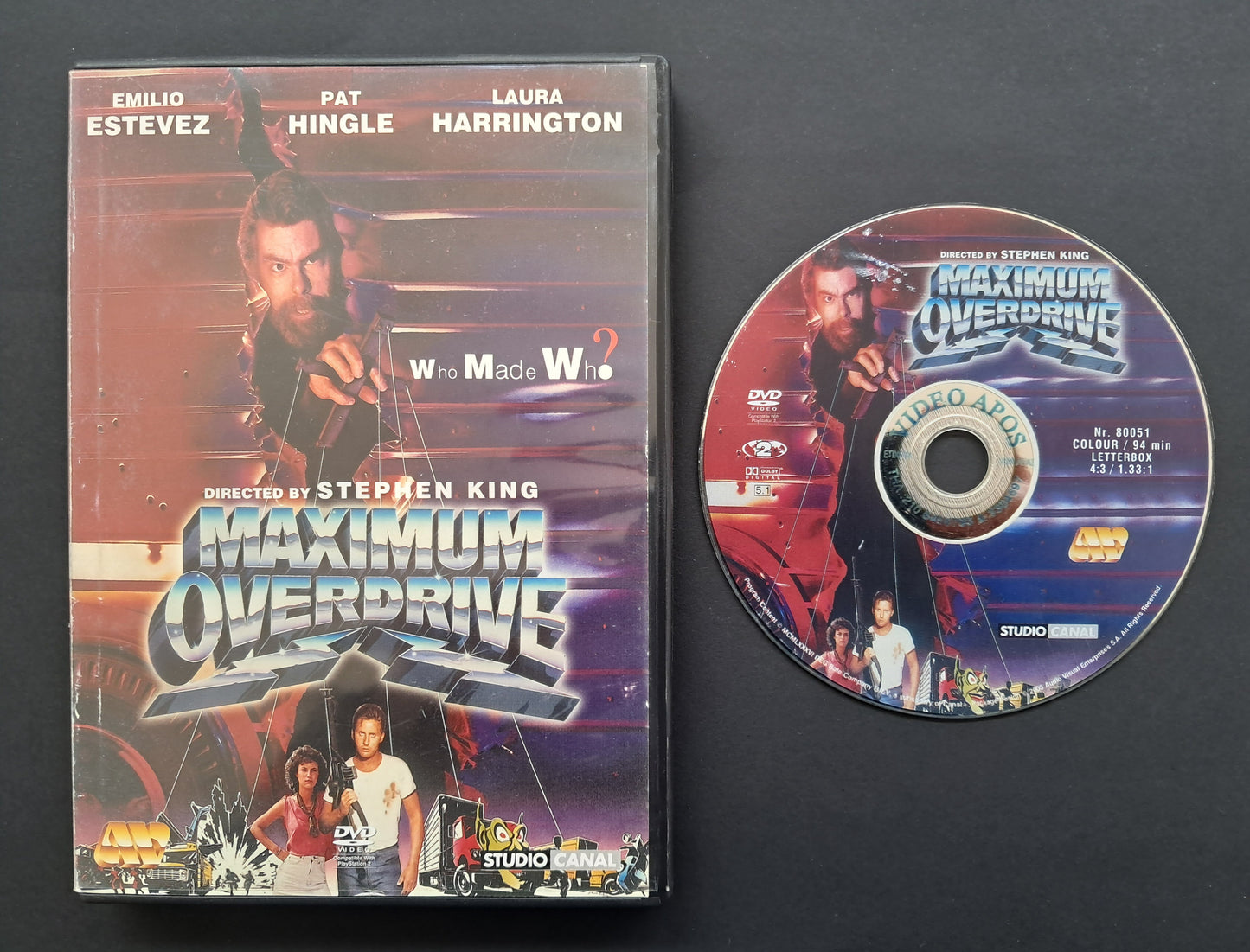 Maximum Overdrive DVD (Stephen King, 1986)