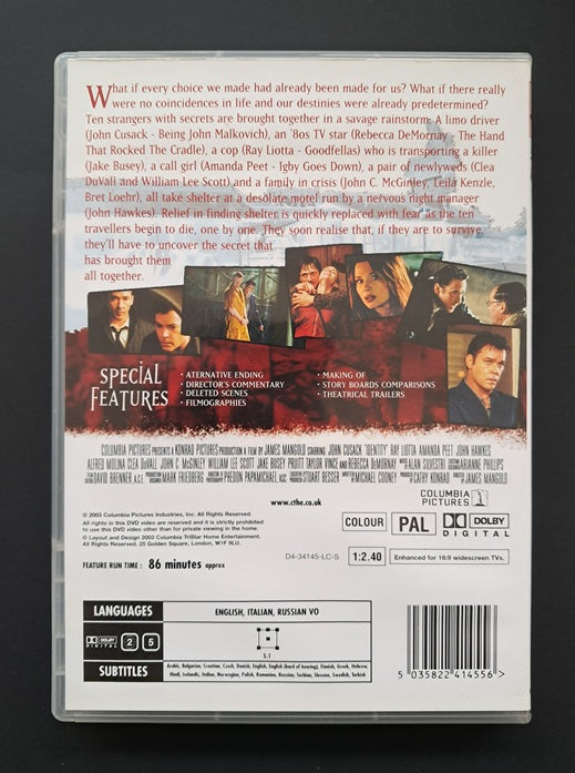 Identity DVD (James Mangold, 2003)