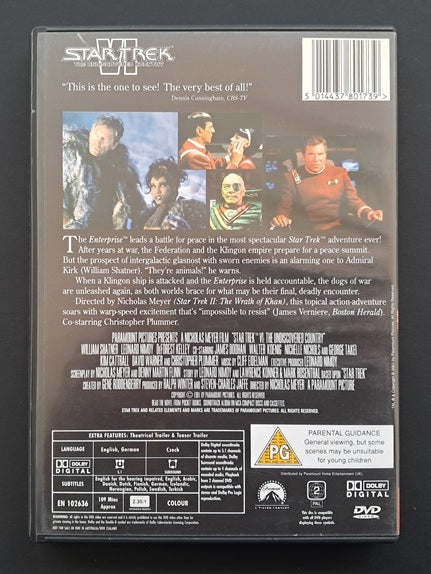 Star Trek VI: The Undiscovered Country DVD (Nicholas Meyer, 1991)