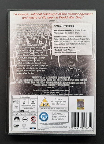 Oh! What a Lovely War DVD (Richard Attenborough, 1969)