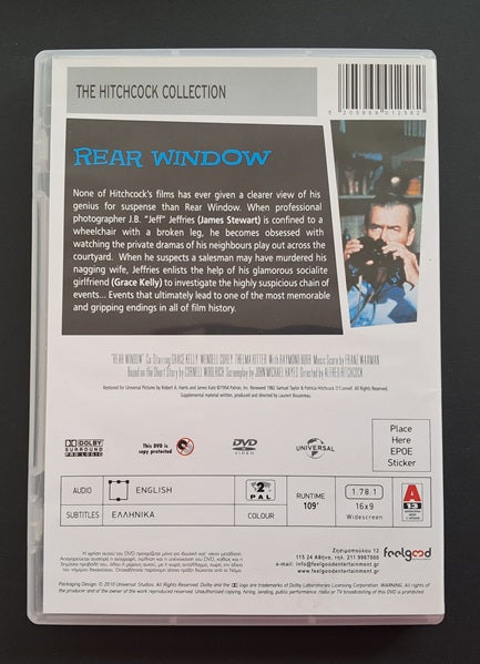Rear Window DVD (Alfred Hitchcock, 1954)