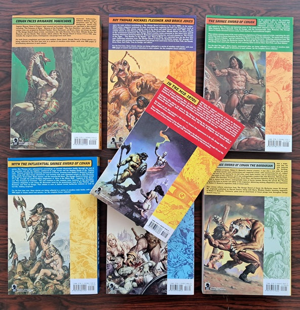 The Savage Sword of Conan 1-7 Books (Dark Horse)