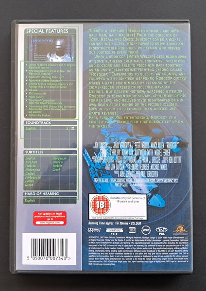 Robocop Special Edition DVD (Paul Verhoeven, 1987)
