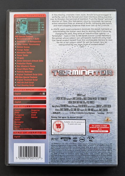 The Terminator Special Edition Double DVD (James Cameron, 1984)