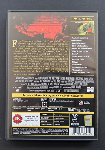 Jackie Brown Double DVD (Quentin Tarantino, 1997)