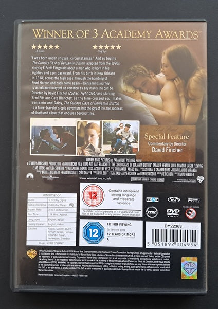 The Curious Case of Benjamin Button DVD (David Fincher, 1997)