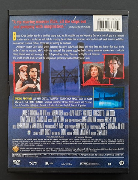 Nightbreed DVD (Clive Barker, 1990)