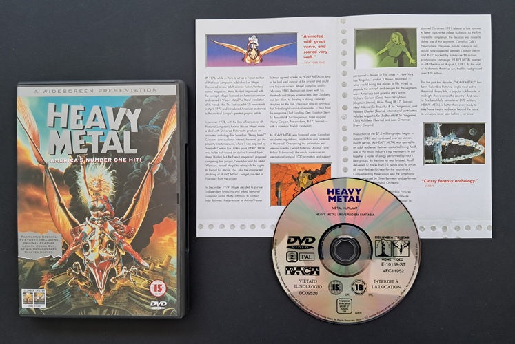 Heavy Metal DVD (Gerald Potterton, John Bruno, John Halas, 1981)