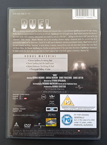 Duel DVD (Steven Spielberg, 1971)