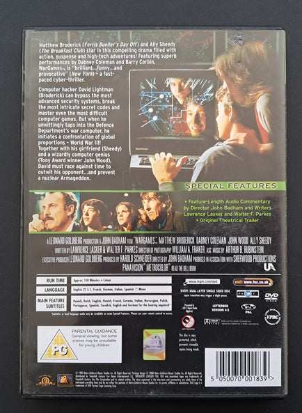 War Games DVD (John Badham, 1983)