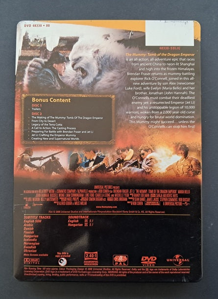 The Mummy: Tomb of the Dragon Emperor Steelbook Double DVD (Rob Cohen, 2008)
