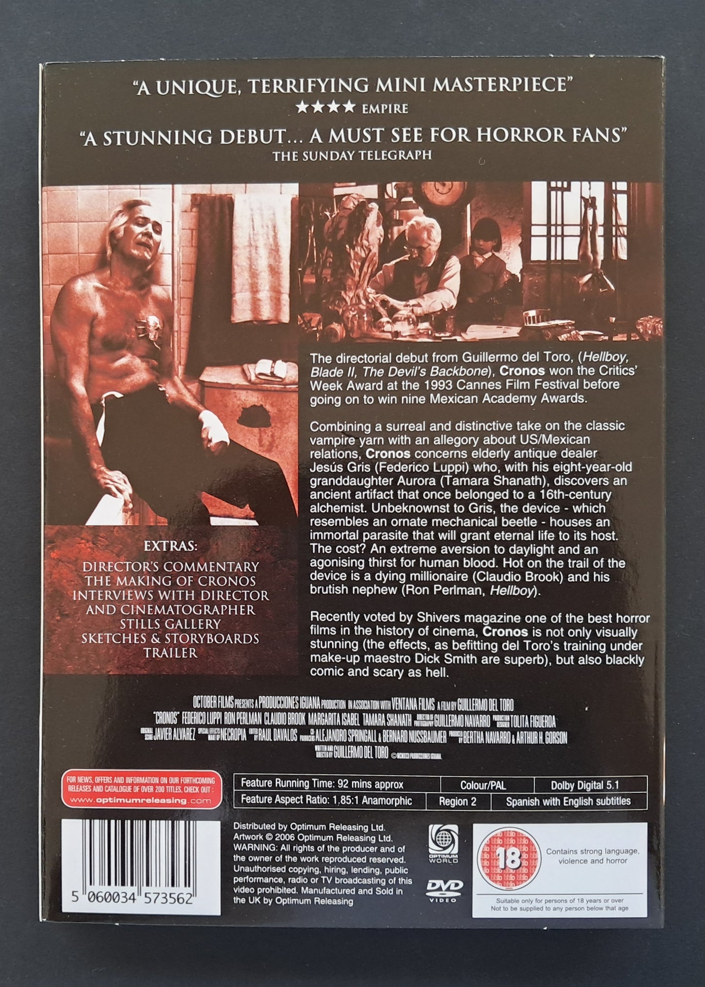 Cronos DVD (Guillermo del Toro, 1993)