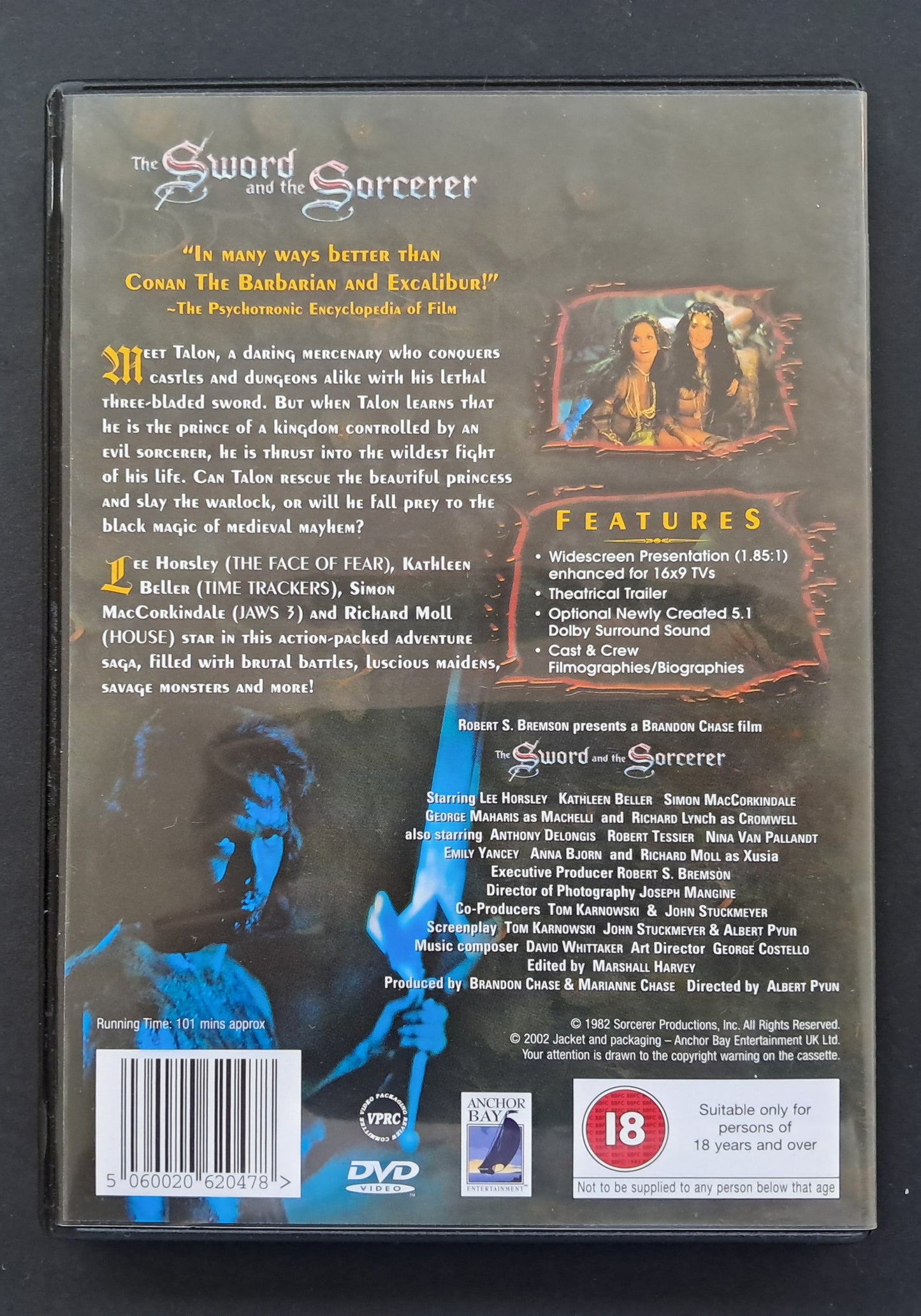 The Sword and the Sorcerer DVD (Albert Pyun, 1982)