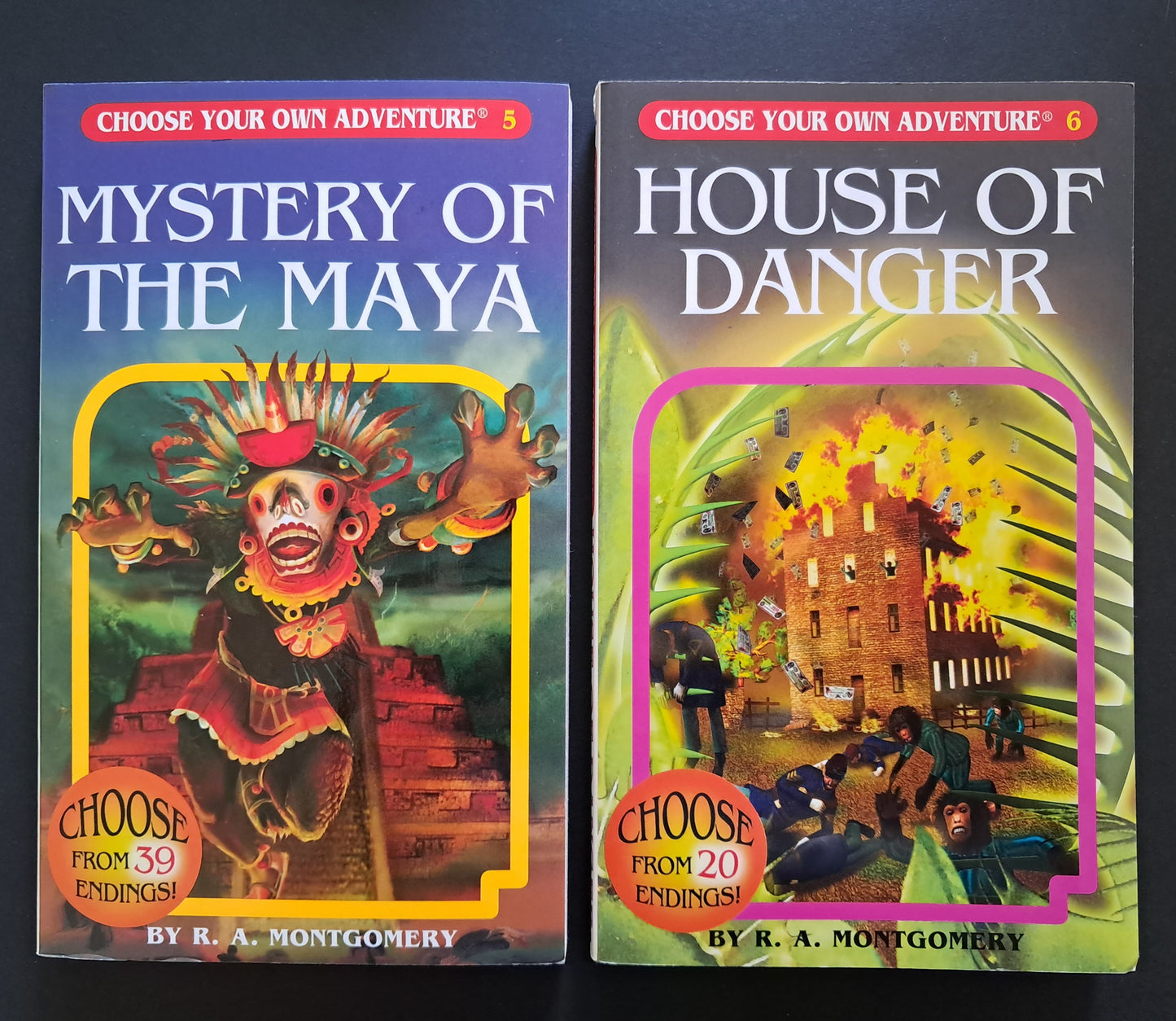 5 Βιβλία της σειράς "Choose your own adventure", solo gamebooks σε πακέτο