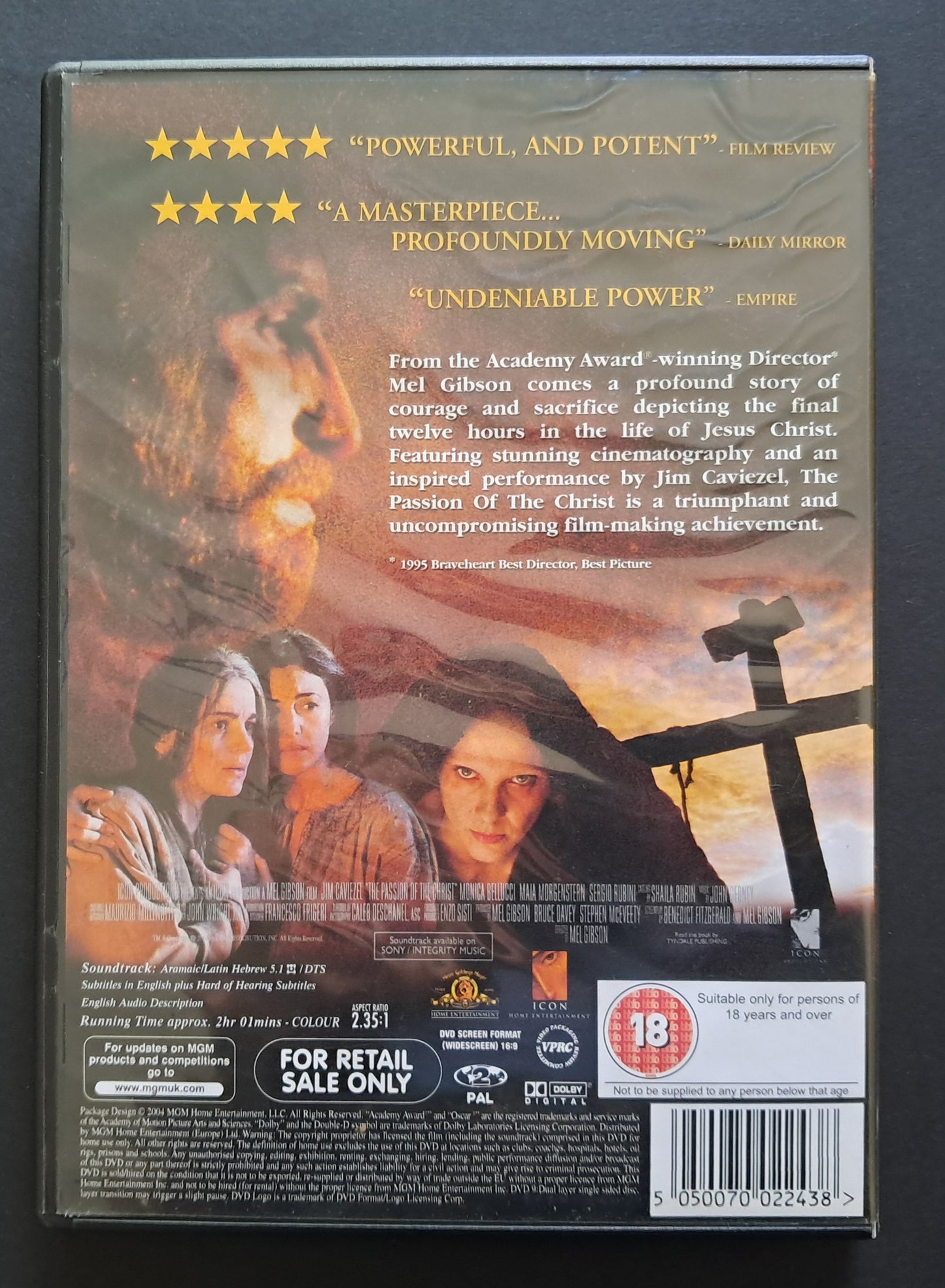Passion of Christ DVD (Mel Gibson, 2004)