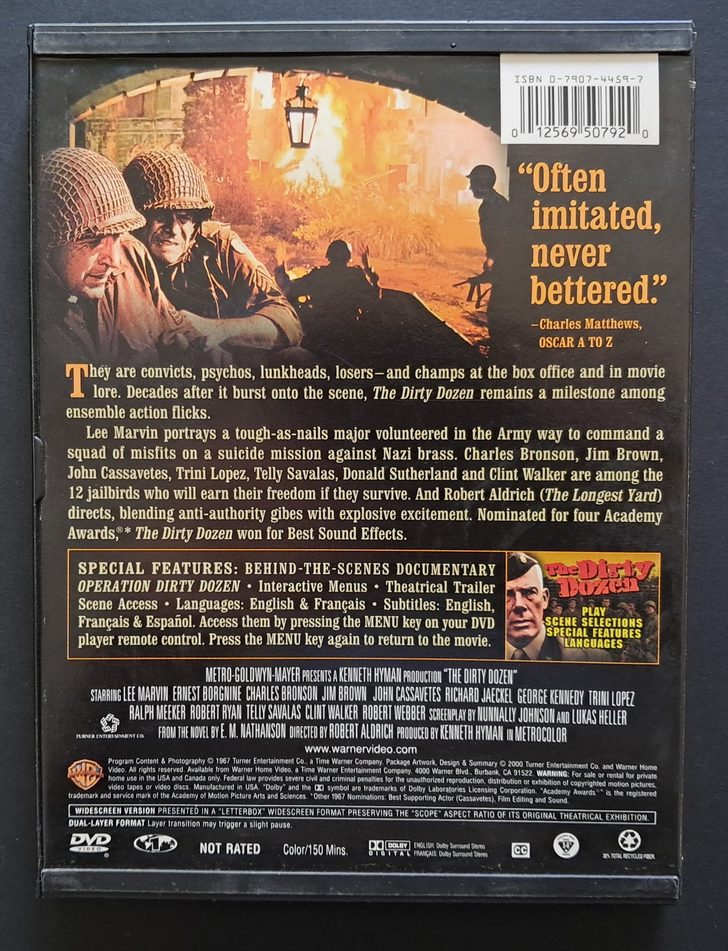 The Dirty Dozen DVD (Robert Aldrich, 1967)
