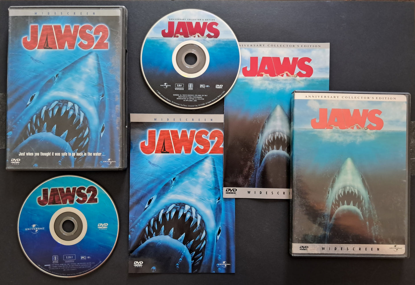 Jaws 1 + 2 Collector's Edition DVD (Peter Benchley, 1975 + 1978)