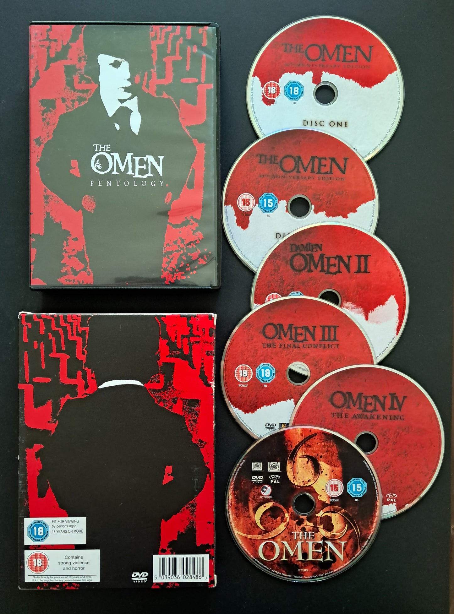 The Omen Pentology 6 Disc BOX (Parts 1 - 4 plus Remake)