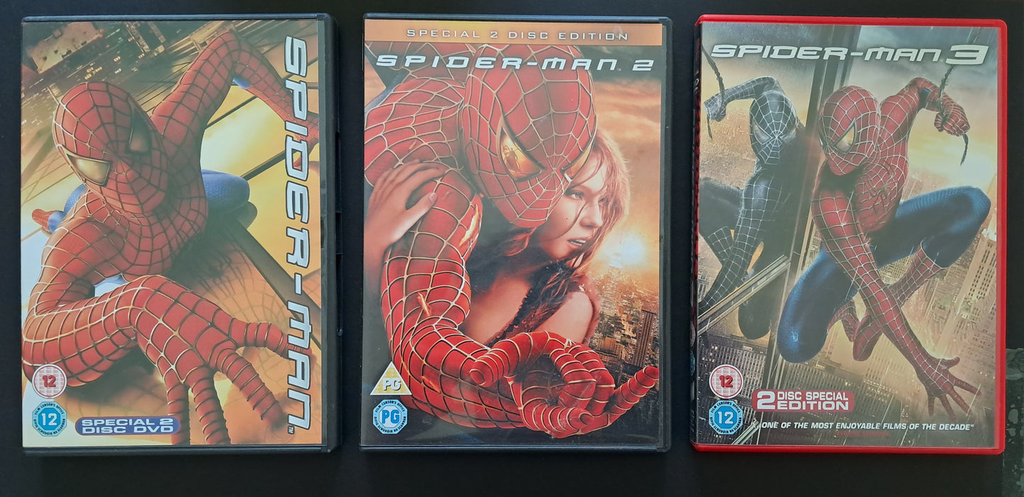Spiderman Trilogy plus Bonus (Sam Raimi Trilogy, 2002, 2004, 2007)