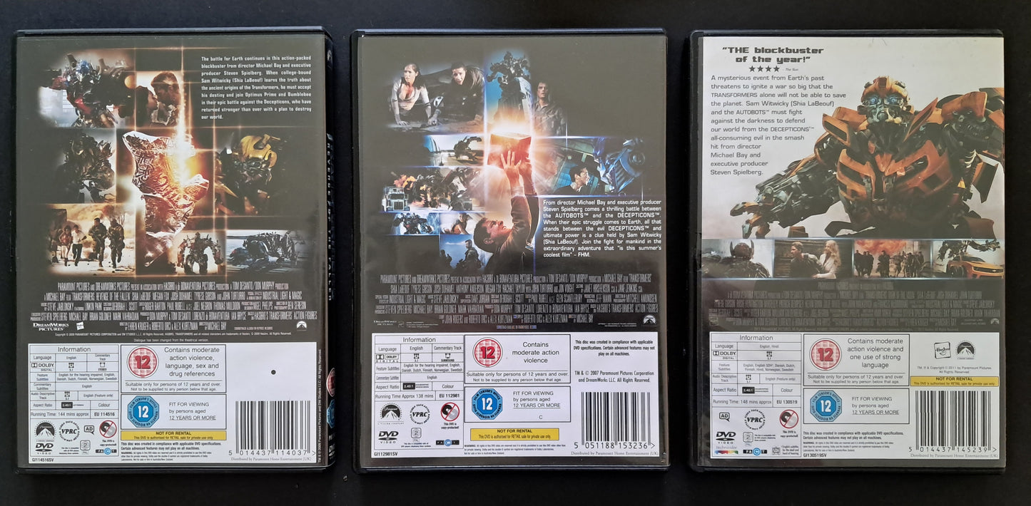 Transformers 1 & 2 Boxed + 3 (Bonus)