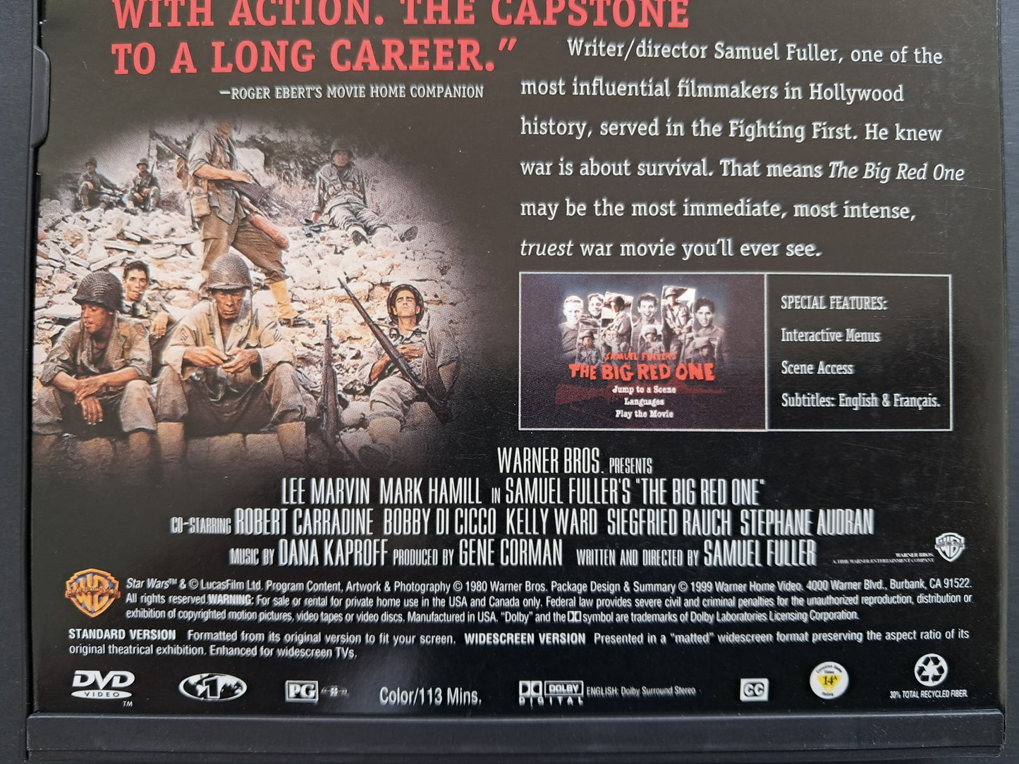 The Big Red One DVD (Samuel Fuller, 1980)