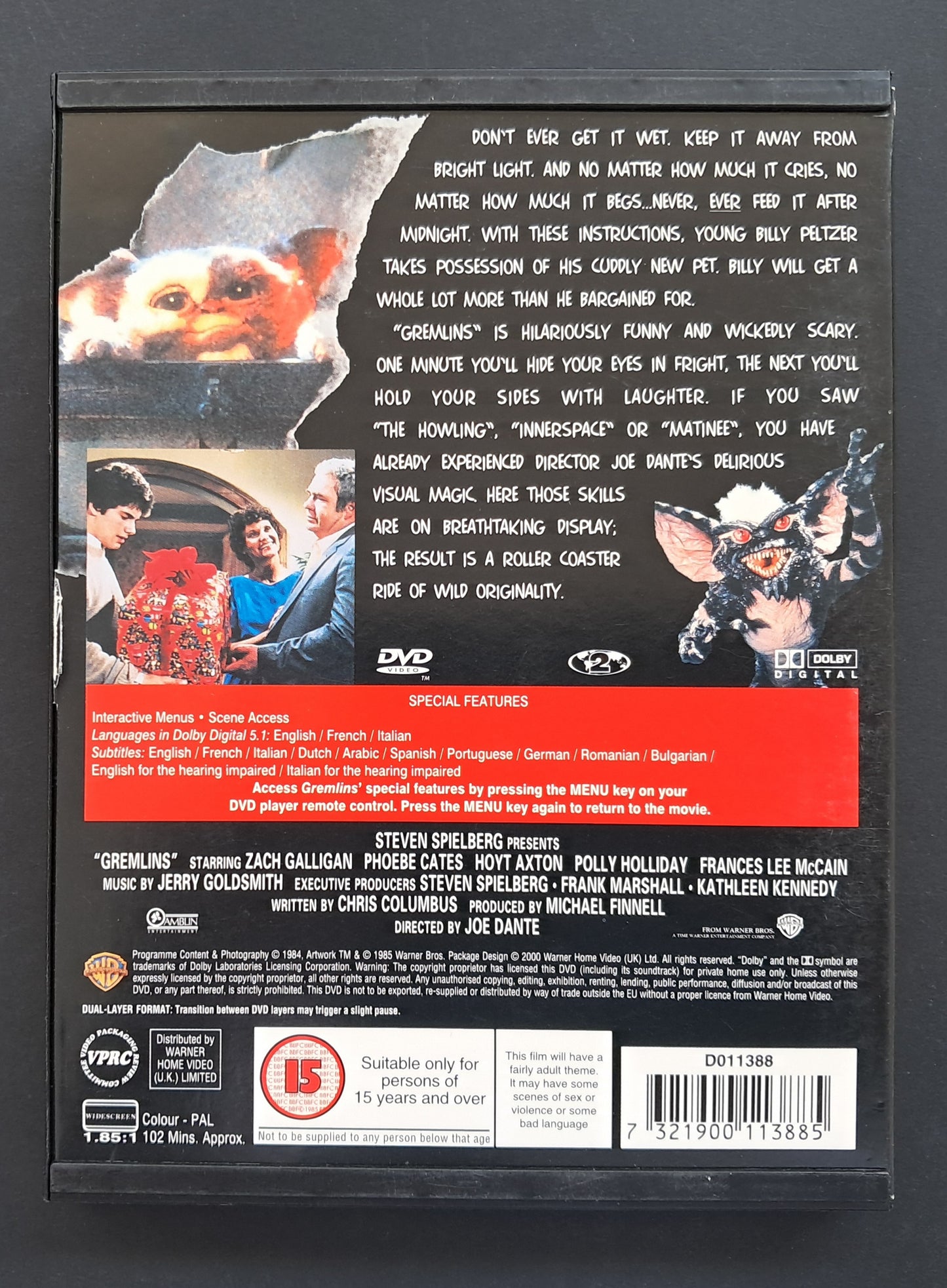 Gremlins DVD (Joe Dante, 1984)
