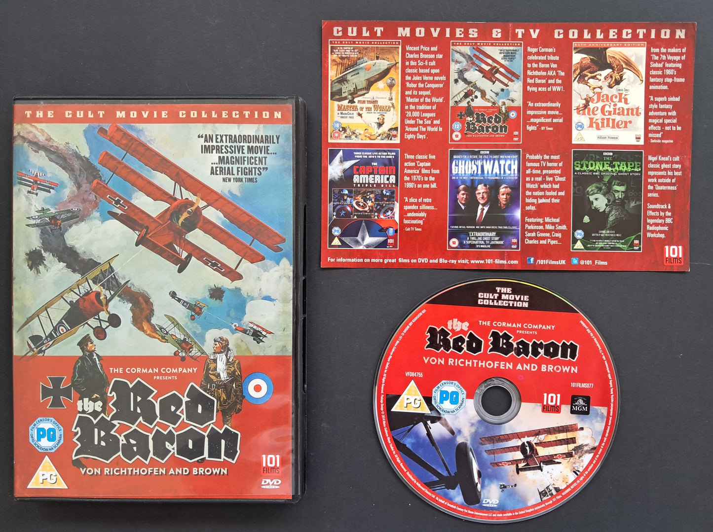 Red Baron aka Von Richthofen and Brown DVD (Roger Corman, 1971)