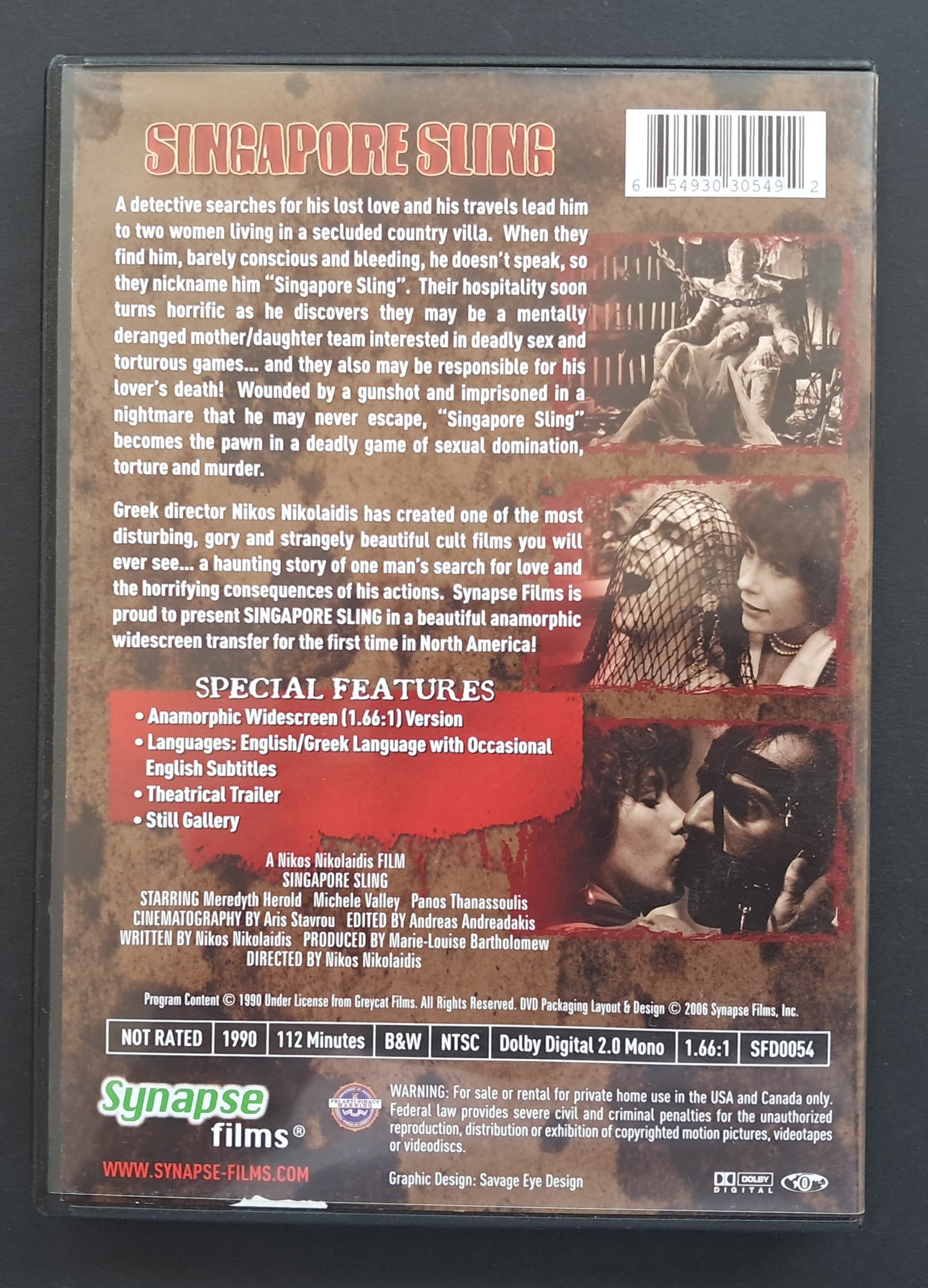 Singapore Sling DVD (Nikos Nikolaidis, 1990)