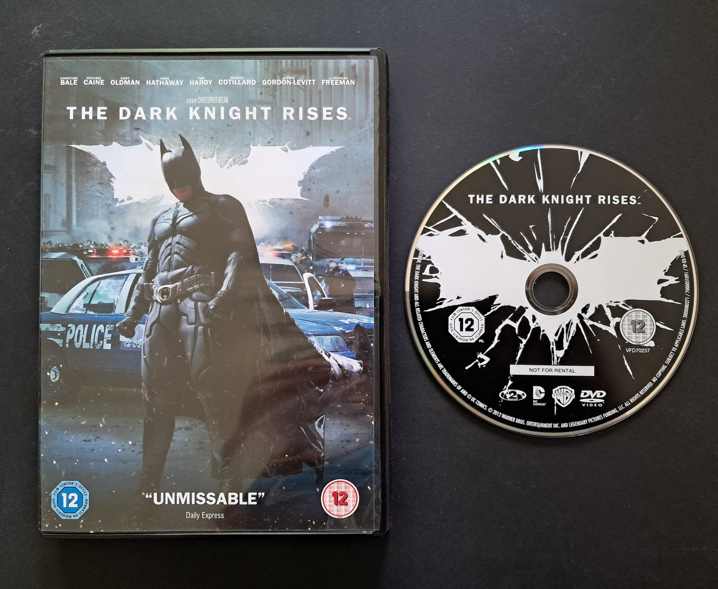 The Dark Knight Rises DVD (Cristopher Nolan, 2012)