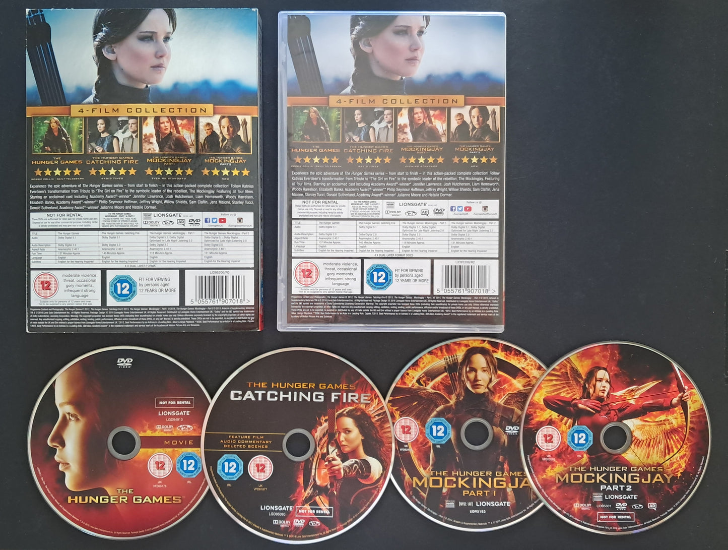The Hunger Games Complete 4 Film Collection Box Set