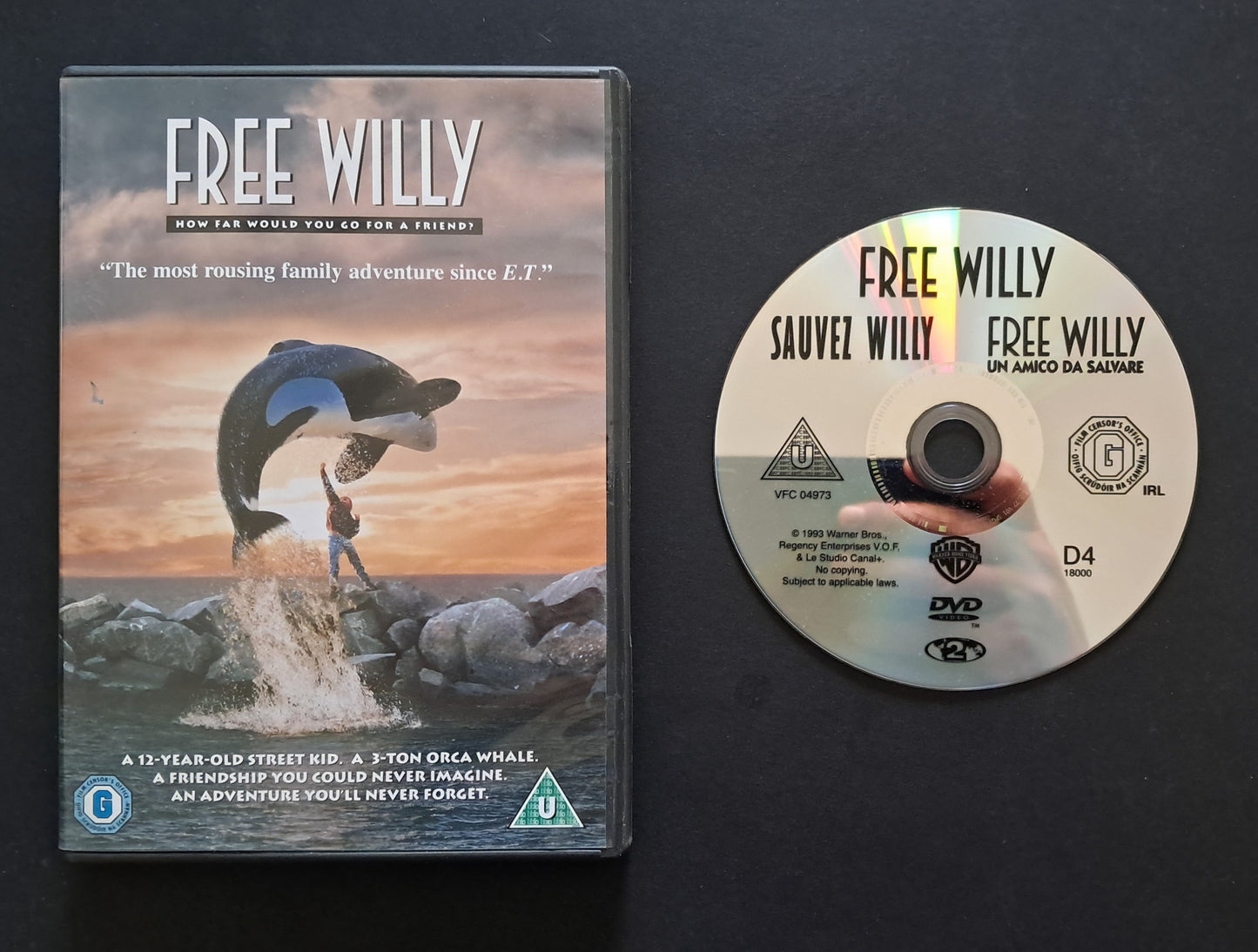 Free Willy DVD (Simon Wincer, 1993)
