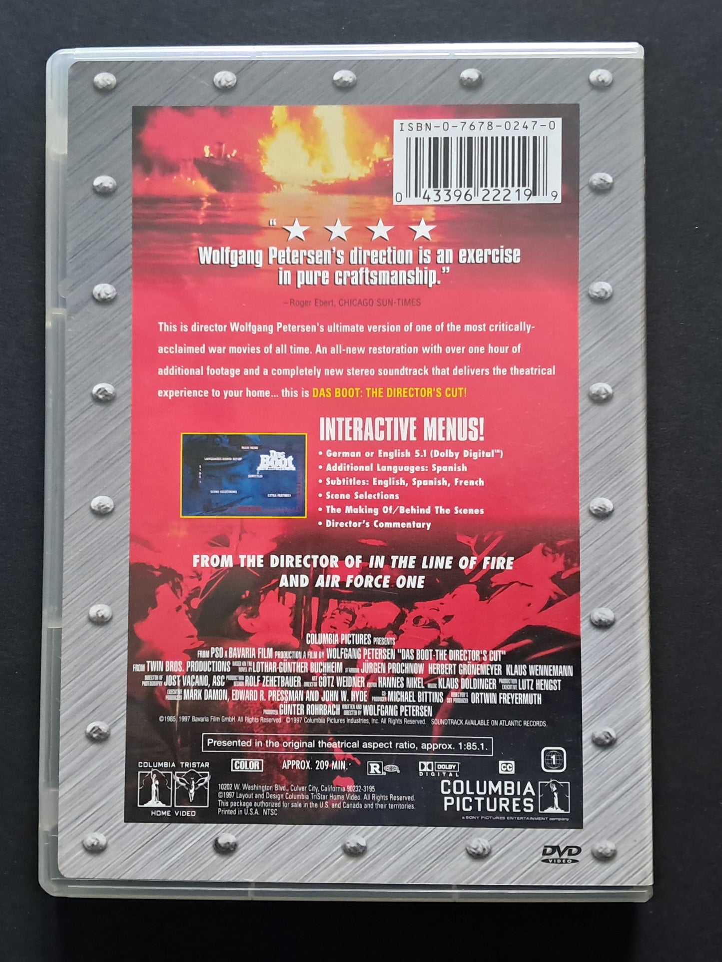 Das Boot Director's Cut DVD (Wolfgang Petersen, 1981)