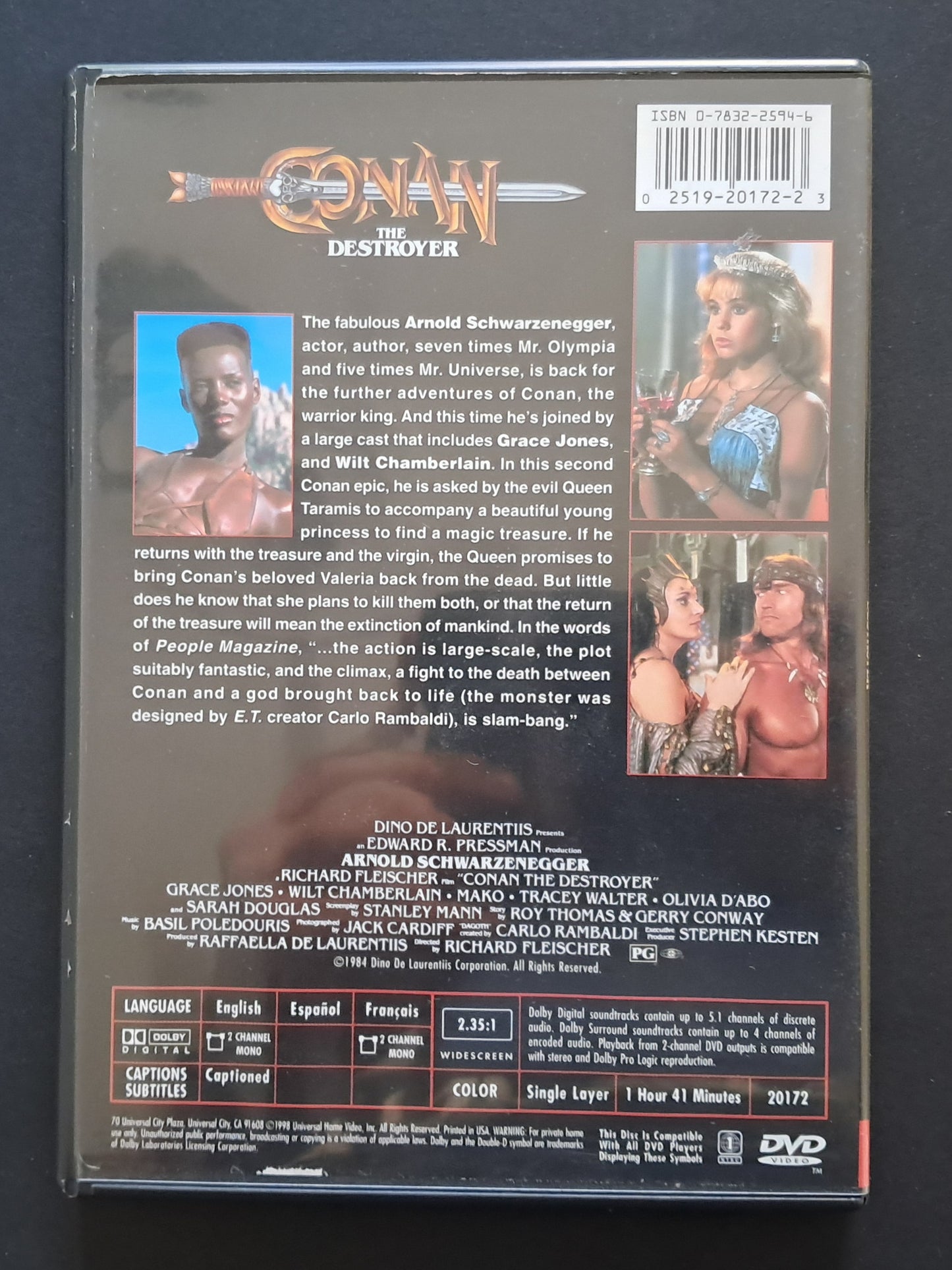 Conan the Destroyer DVD (Richard Fleischer, 1984)