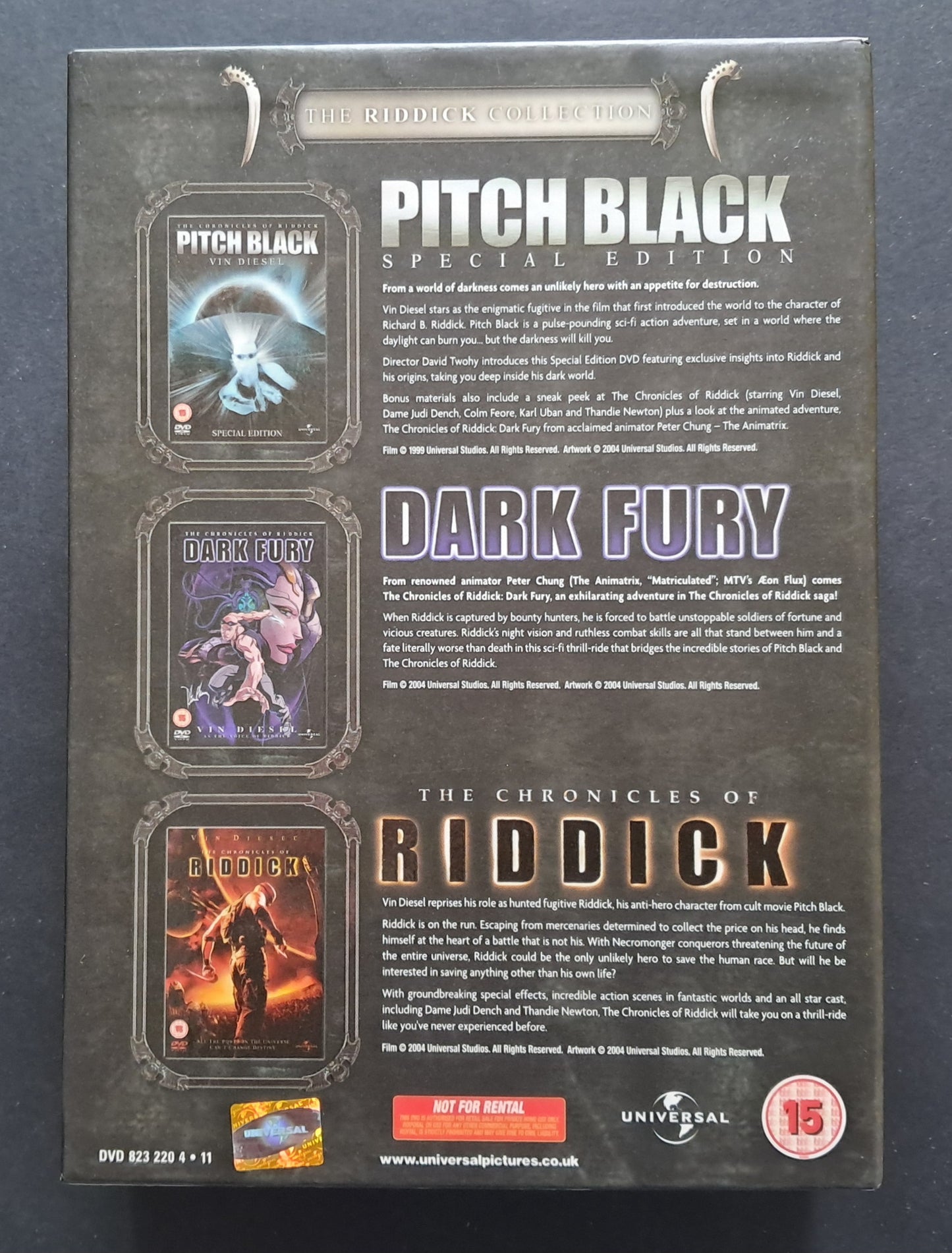 Pitch Black/ Riddick / Dark Fury Box Set