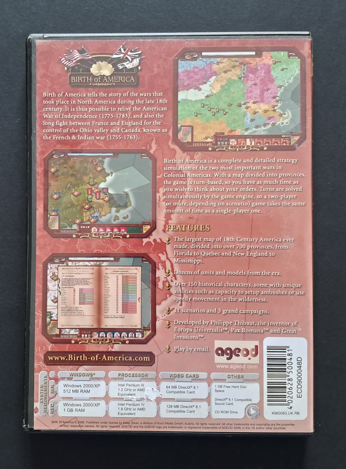 Birth of America (PC Game, 2006)