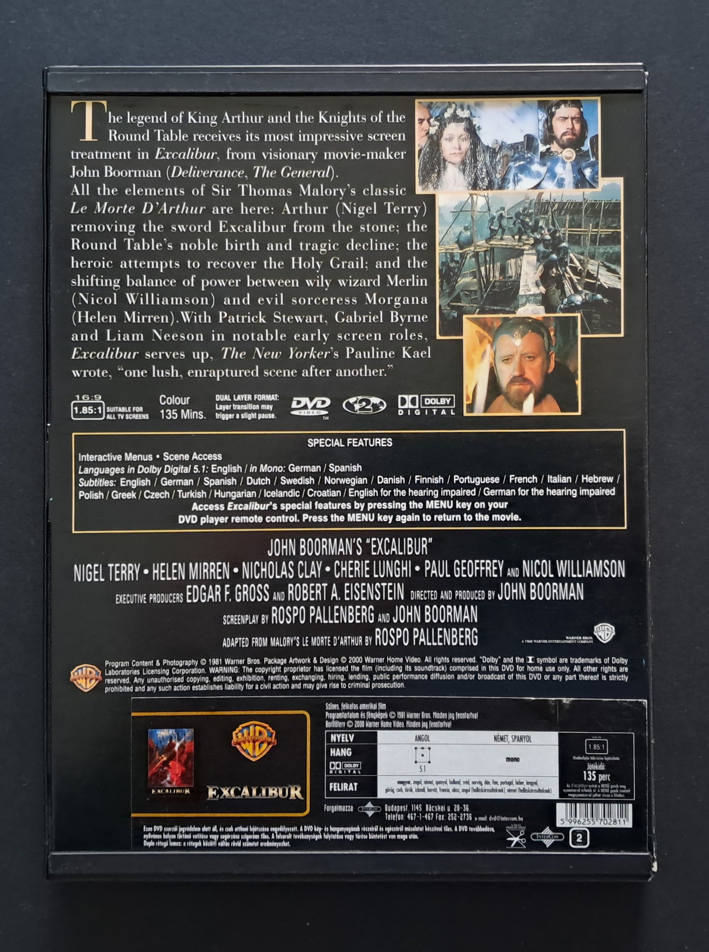 Excalibur DVD (John Boorman, 1981)