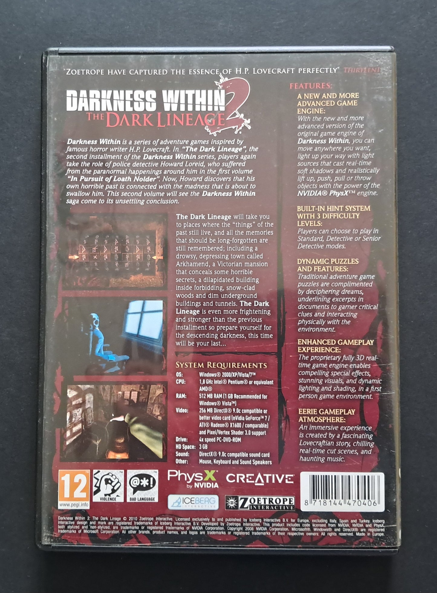 Darkness Within 2: The Dark Lineage (Iceberg Interactive, 2010)