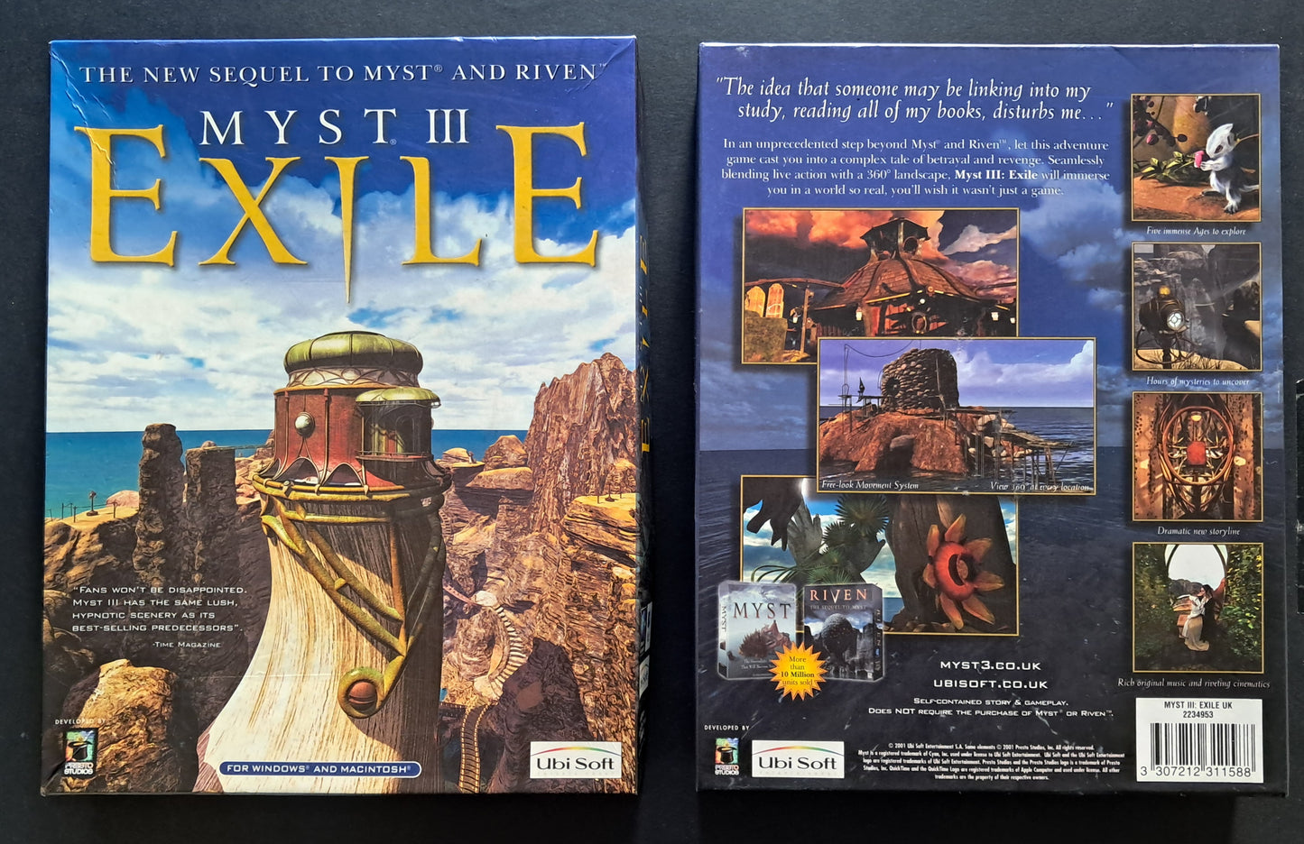 Myst 3: Exile PC Game Boxed plus Manual (Ubisoft, 2000)