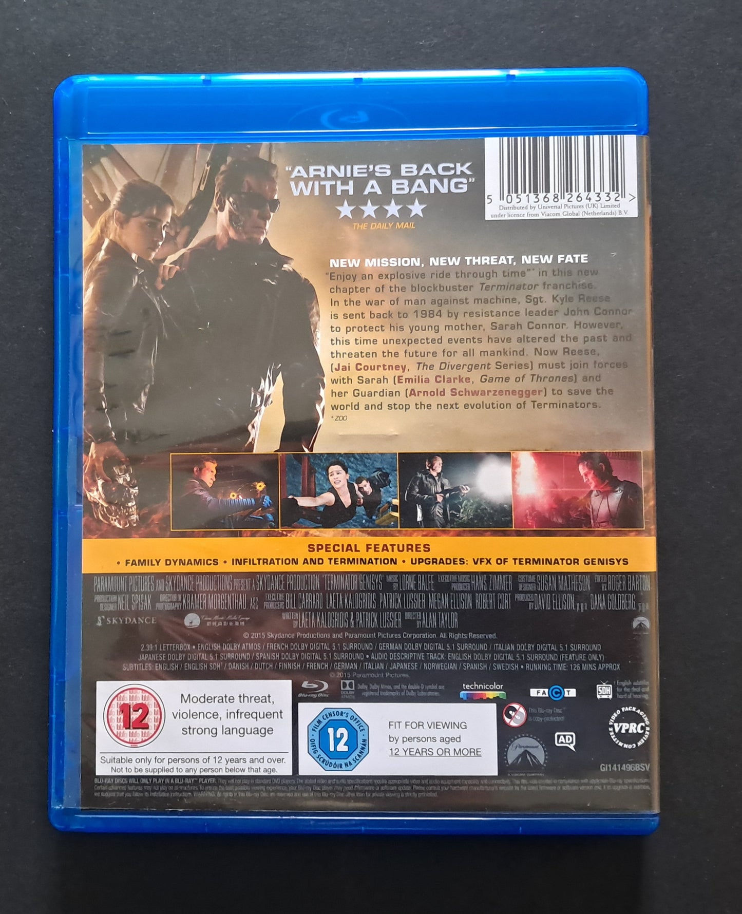 Terminator Genisys Blu Ray (Alan Taylor, 2015)