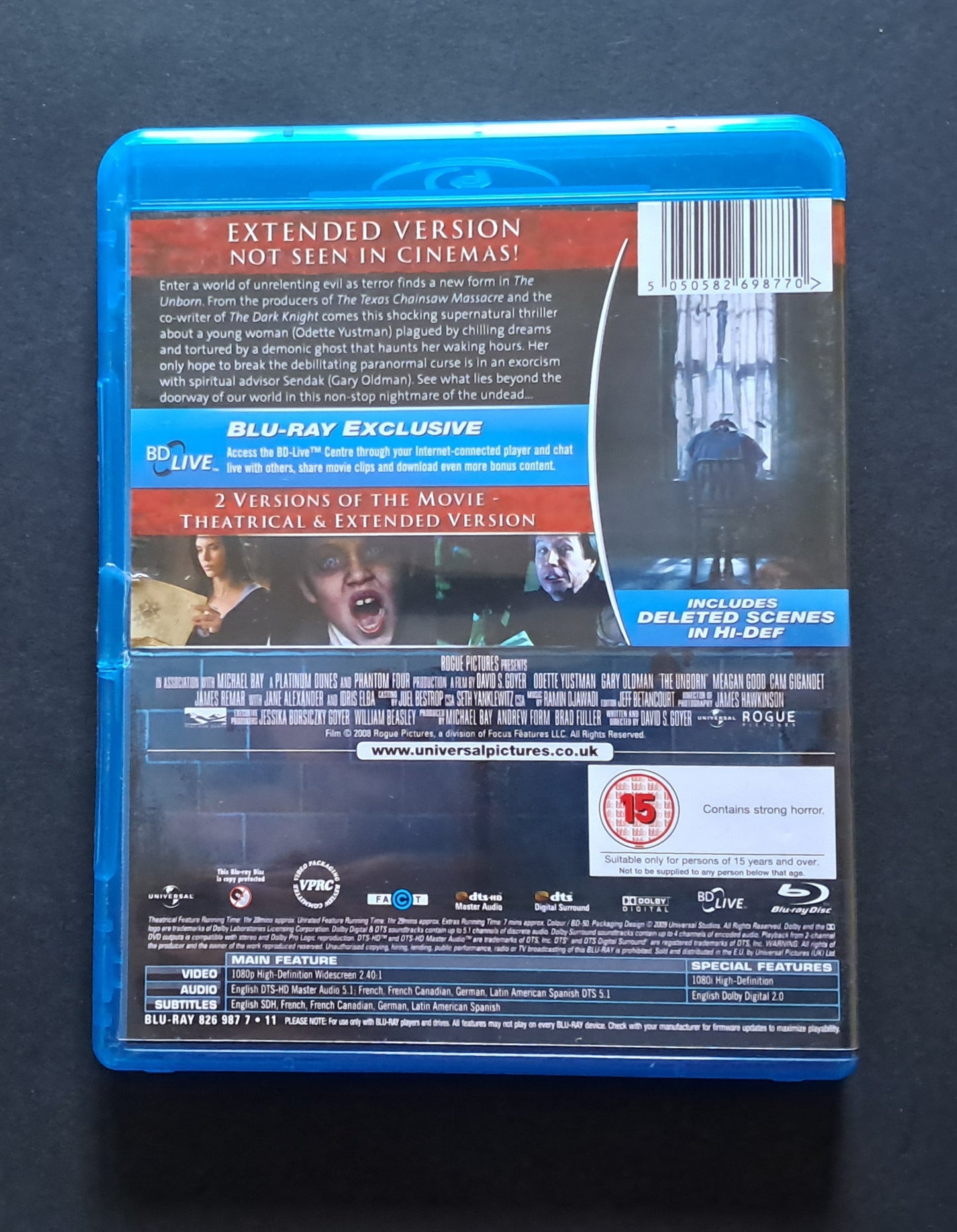 The Unborn Blu Ray (David S. Goyer, 2009)